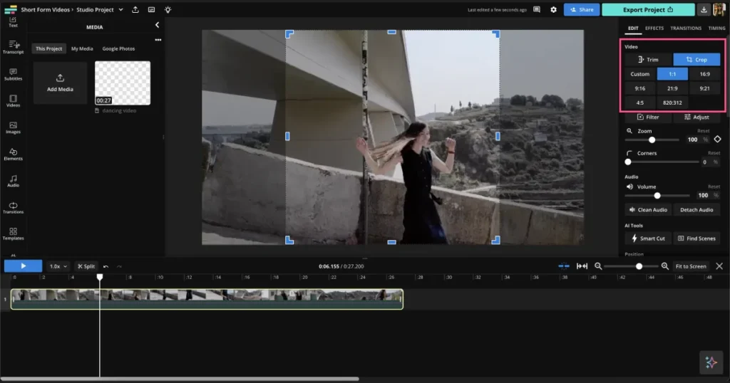 обрезка видео онлайн